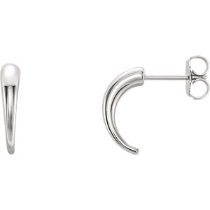 Jewels By Lux 14K White Gold 30mm Hoop Earrings 